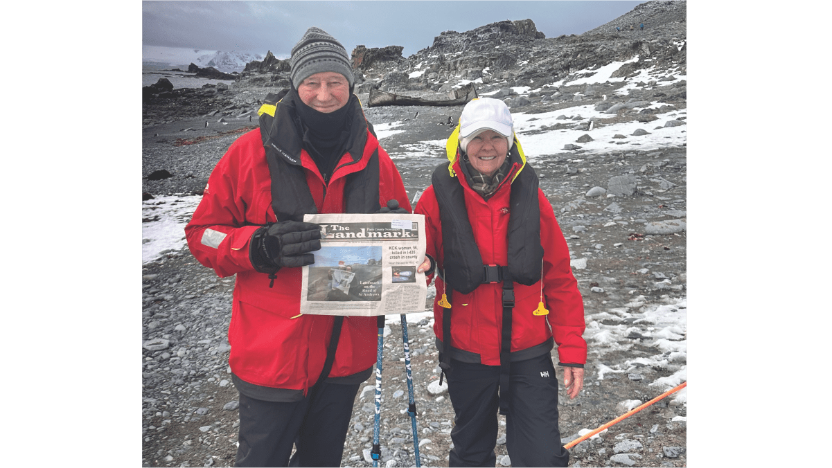 Landmark on the Road in Antarctica